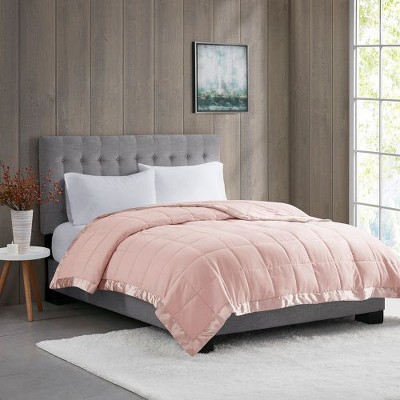 MAXZZZ Lightweight Down Alternative Blanket with Satin Trim