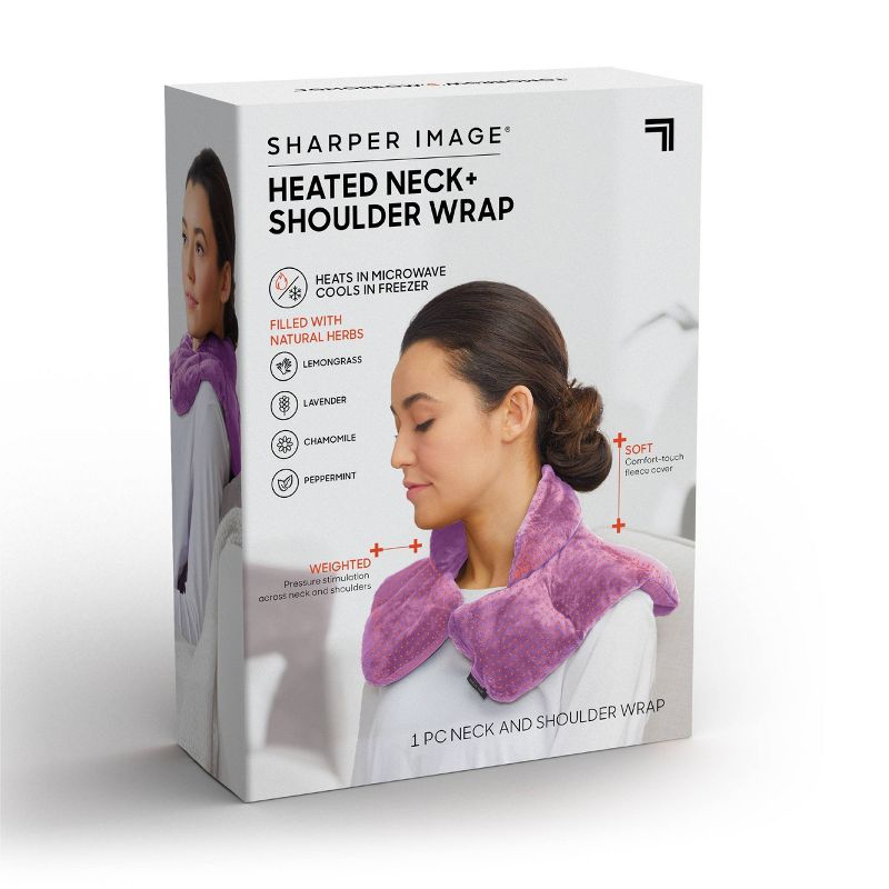 Sharper Image Neck and Shoulder Massage Body Wrap -  Lavender, 6 of 9