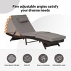 PAGED Outdoor Wicker Long Reclining Chair Set of 2 Patio Chaise Lounge Tanning Chairs for Poolside, Beach, Yard - 4 of 4