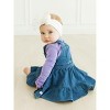RuffleButts Baby/Toddler Girls Knit Long Sleeve Ruffle Layering Bodysuit - 3 of 4