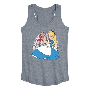 Women's - Disney - Alice in Wonderland Graphic Racerback Tank - 1 of 4
