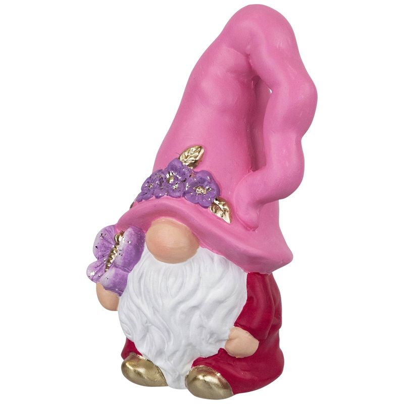 Northlight Spring Gnome Figurine and Butterfly - 7"- Pink and Fuchsia, 3 of 6
