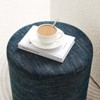 Modway Callum 16 in. Round Woven Heathered Fabric Upholstered Ottoman - 4 of 4