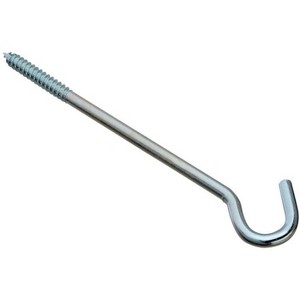 National Hardware Zinc-Plated Silver Steel 10 in. L Screw Hook 150 lb 1 pk - 1 of 1