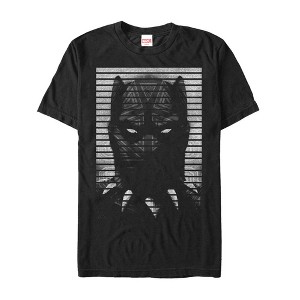 Men's Marvel Black Panther Striped Profile T-Shirt - 1 of 4
