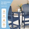 Aoodor Tall Adirondack Chairs Set of 2, HDPE Patio Bar Stool with Connecting Tray,All-Weather Balcony Chair - 4 of 4