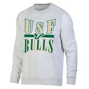 NCAA South Florida Bulls Unisex Ash Crew Fleece Sweatshirt - 1 of 3
