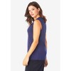 Roaman's Women's Plus Size Ultrasmooth Fabric V-Neck Tank - image 4 of 4