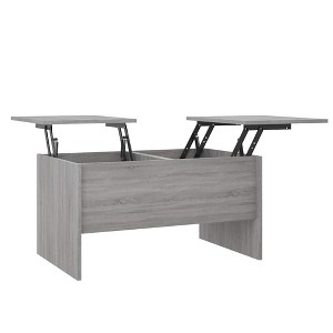 Clihome Modern Oak Coffee Table with Hidden Storage, Lift-Top Adjustable Design for Versatile Use & Style - 1 of 4