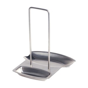 gia'sKITCHEN™ 2-in-1 Stainless Steel Lid and Spoon Rest in Silver - 1 of 4