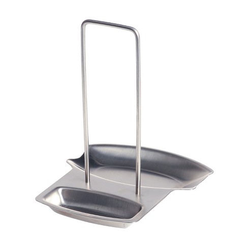 gia'sKITCHEN™ 2-in-1 Stainless Steel Lid and Spoon Rest in Silver - image 1 of 4