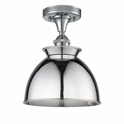 Adirondack - 1 Light Semi-Flush Mount In Art Deco Style-12 Inches Tall and 8.5 Inches Wide