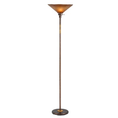 Cal Lighting 150W 3Way Soho Metal Torchiere - Rust