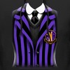 Men's Wednesday Nevermore Academy Uniform Purple Pull Over Hoodie - 2 of 4