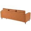 Leather Sofa, 83" Mid-Century Modern Couch, 3 Seater Sofa with Armrests and Comfy Cushions, Deep Seat Sofas - 4 of 4