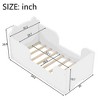XIYUYEU Bear Shape Toddler Bed with Rounded Corners for Ages 3-6,Modern Floor Bed Frame for Bedroom,Off-White - 3 of 4