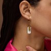 SOHI Women's Ivory White The Tag Drop Earrings - 3 of 4