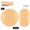 PartyWoo Balloons Nude Beige Apricot Cream 36 Inch 4 pcs - 3 of 4