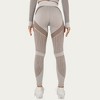 Anna-Kaci Active Women's Seamless Patterned Leggings with Ribbed Details and Contouring Panels - 4 of 4