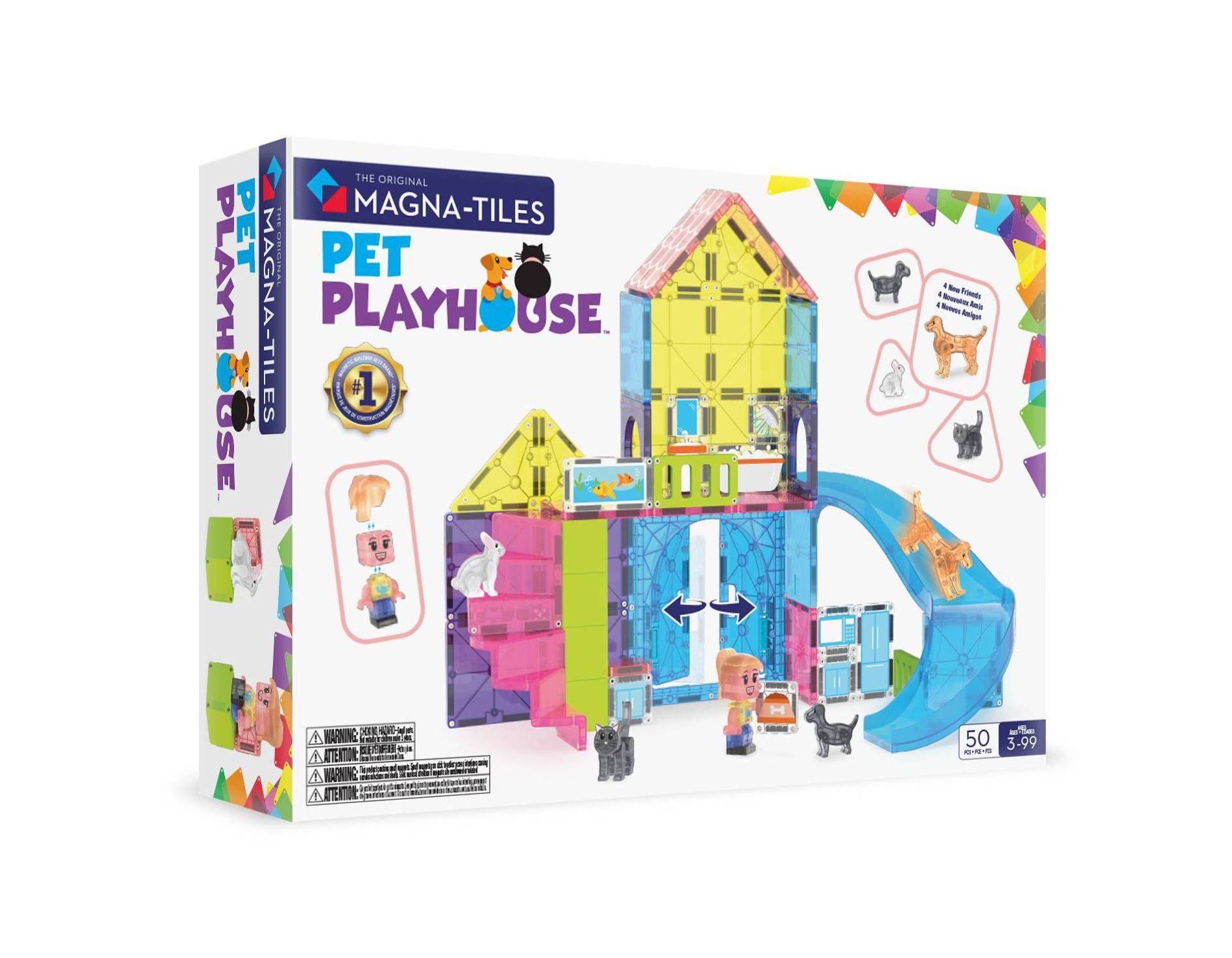 MAGNA-TILES Pet Playhouse Magnetic Building Set