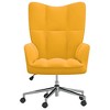 vidaXL Relaxing Chair in Chic and Elegant Mustard Yellow Velvet - Modern Style Office/Living Room/Lounge Seating - 3 of 4