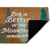 Stupell Industries Retro Rustic Better In Mountains Printed Outdoor Door Mat, design by Lula Bijoux & co., 18"x30" - 2 of 4