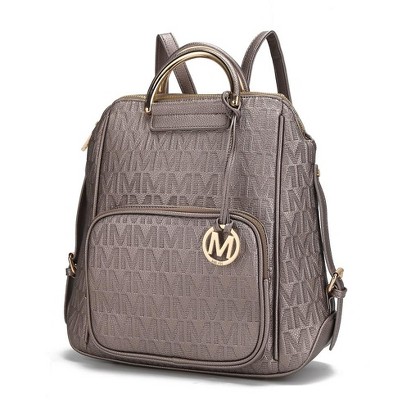 MKF Collection Torra Milan “M” Signature Trendy Spacious Backpack by Mia K