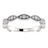 Pompeii3 1/5ct Diamond Wedding Ring Womens Stackable Anniversary Ring 14k White Gold - 4 of 4