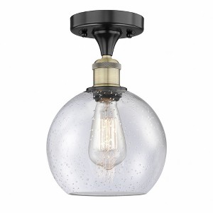 Athens - 1 Light Semi-Flush Mount In Industrial Style-10.75 Inches Tall and 8 Inches Wide - 1 of 1