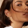 Small Gold Hoop Earrings Set for Women, 14K Gold Plated Lightweight Earrings Sets for Multiple Piercing - 2 of 4