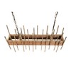 35.5" Wood Pendant Ceiling Light with Metal Rods - Storied Home - 4 of 4