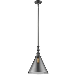 Cone - 1 Light Stem Hung Tiltable Mini Pendant In Industrial Style-18 Inches Tall and 12 Inches Wide - 1 of 1