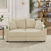GDFStudio Ingrid Modern Corduroy 73" Loveseat with Cup Holders,Mobile Phone Holder and Armrest Storage - 2 of 4
