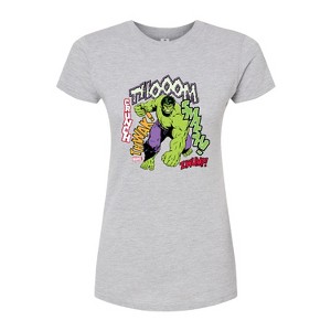 Women's - Marvel - Smash Crunch Juniors Fitted Graphic T-Shirt - 1 of 3