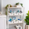 IRIS USA Medium Plastic Basket Storage, 4Pk, White - 4 of 4