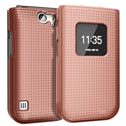 Nakedcellphone Hard Case for Nokia 2760 2780 Flip Phone - Rose Gold