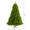 Nearly Natural 7.5-ft Green Scotch Pine Artificial Christmas Tree with 550 Clear LED Lights - 2 of 4