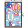 Trends International Hello Kitty and Friends: 22 Seize The Moment - Hot Air Balloons Framed Wall Poster Prints - 3 of 4