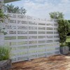 Lirago Metal Outdoor Privacy Screen Freestanding Patio Decorative Screens 72"x47" White - 4 of 4