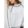 ellos Tipped Mock Neck Pullover - 4 of 4