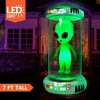 Joyfy 7 FT Halloween Inflatable Outdoor Decoration, Alien with Giant Test Tube Inflatable with Animated LEDs for Halloween Outdoor Lawn Yard Decor - 3 of 4