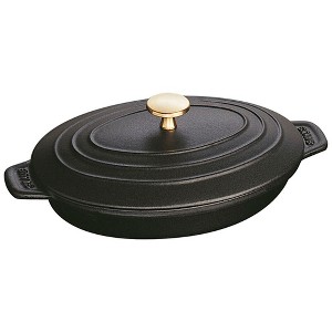 STAUB Cast Iron 9-inch x 6.6-inch Oval Covered Baking Dish - 1 of 4