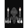 Elegant Lighting Monarch 2 light Dark Bronze Wall Sconce Clear Royal Cut Crystal - 2 of 2