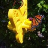 JCS Wildlife Double Nectar DOTS Hanging Butterfly Nectar Feeder - Bright Yellow Color - Made in the USA - 2 of 4