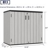 Yardgrace Weather Resistant Multi Size Outdoor Storage Shed - 4 of 4