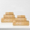 Zero Twist Cotton Solid and Jacquard Bathroom Towel Set by Blue Nile Mills - 2 of 4