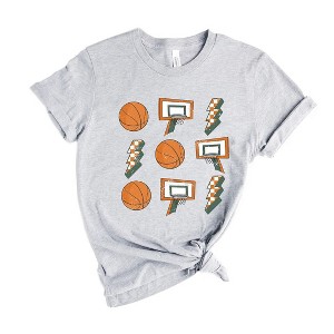 Simply Sage Market Women's Basketball Collage Short Sleeve Graphic Tee - 1 of 3