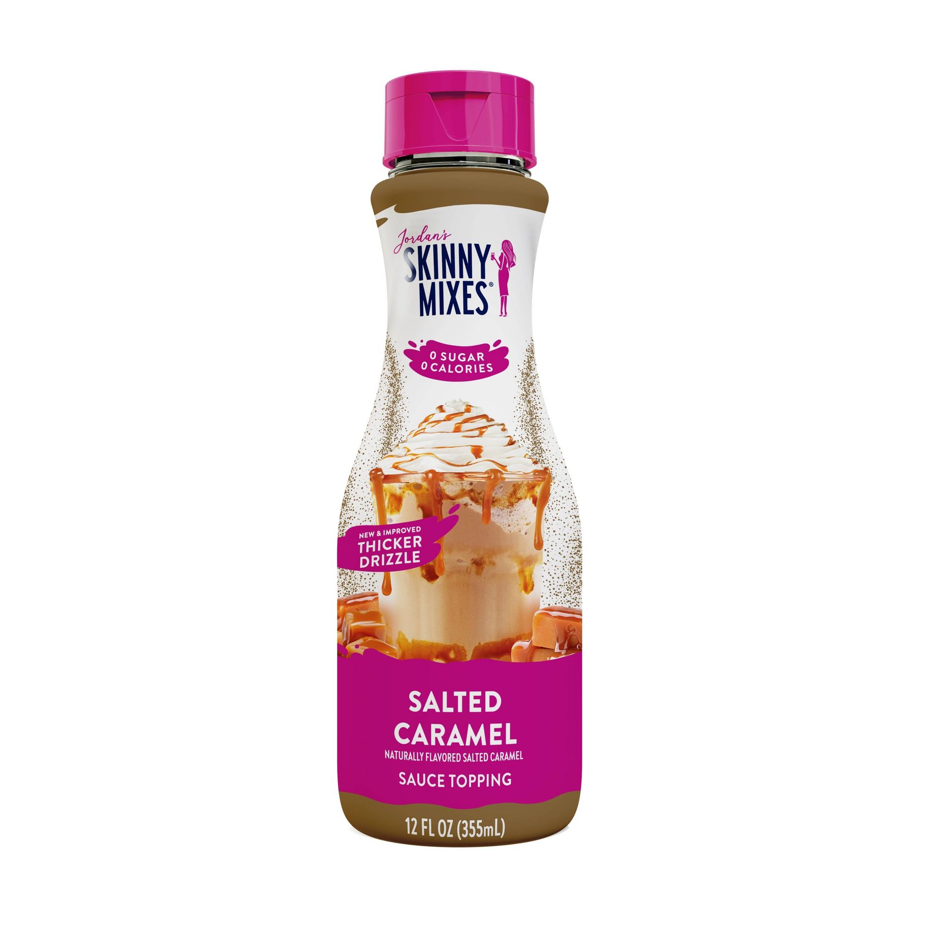 Jordan's Skinny Mixes Sugar Free Salted Caramel Sauce Topping - 12 fl oz