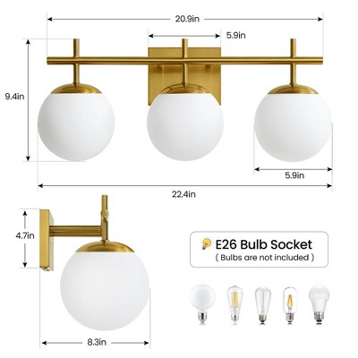 KAISITE Minimalist 2-Light Wall Sconces