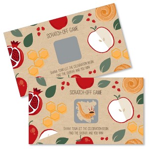 Big Dot of Happiness Rosh Hashanah - New Year Party Game Scratch Off Cards - 22 Ct - 1 of 4